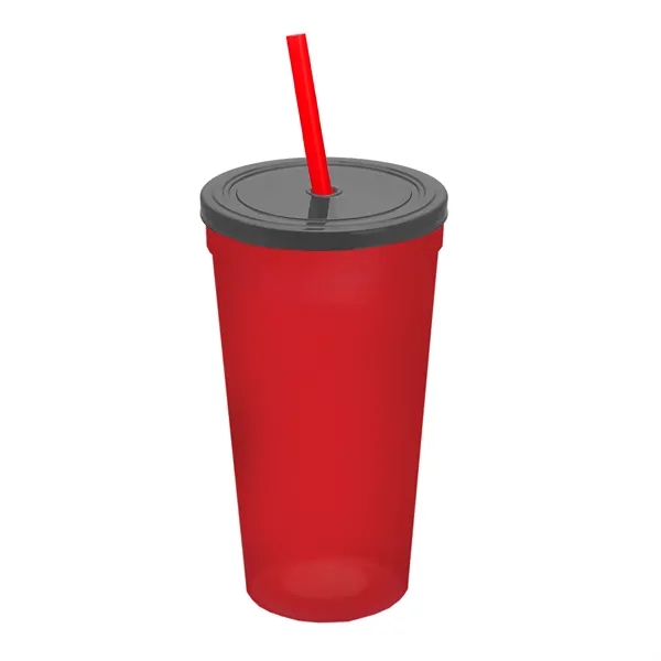 24 Oz. Stadium Cup With Straw And Lid... from ASI 40480 Koozie Group
