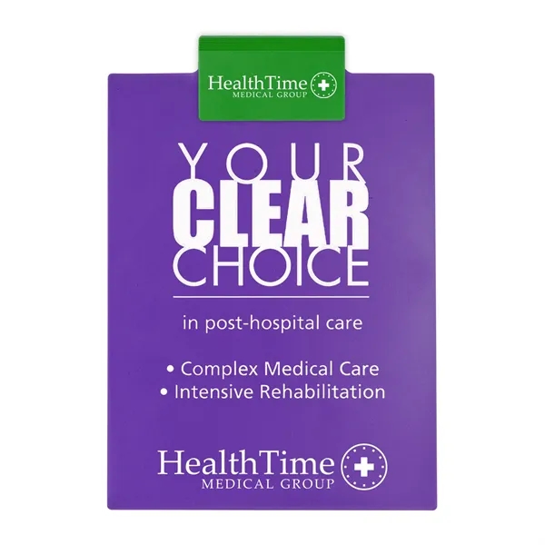 Letter clipboard holds an 8 1/2" x 11" writing pad with... from ASI 40480 Koozie Group