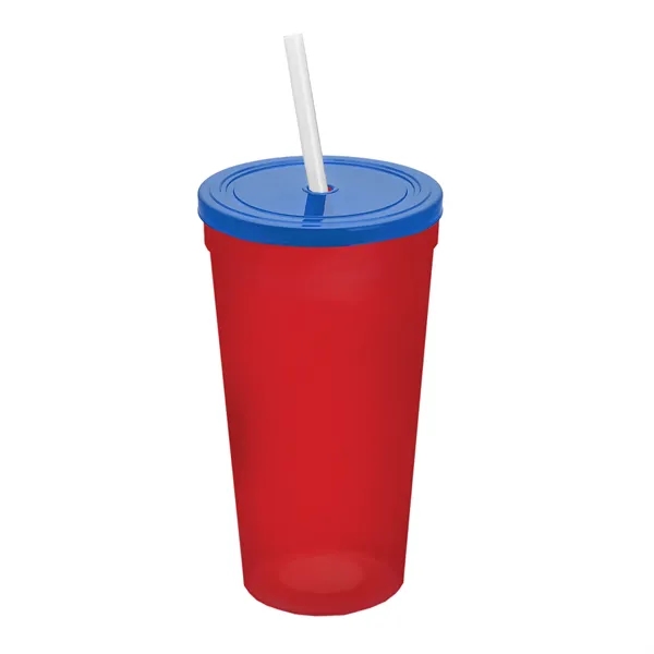 24 Oz. Stadium Cup With Straw And Lid... from ASI 40480 Koozie Group