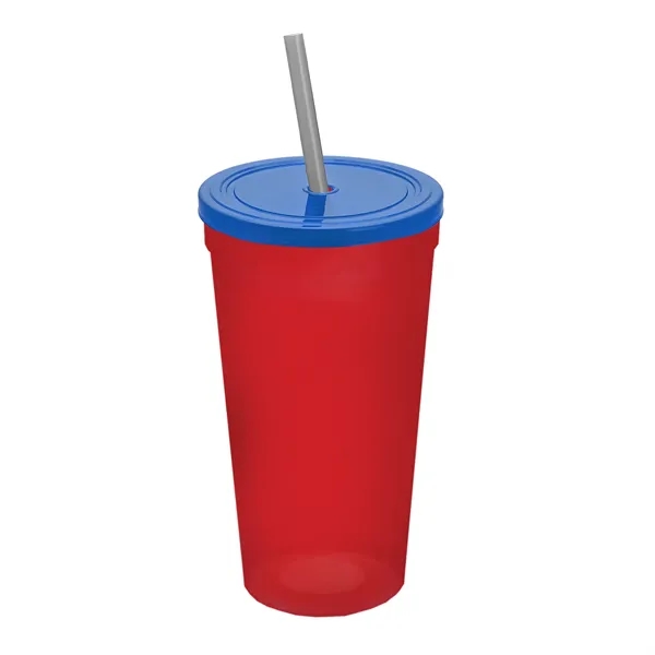 24 Oz. Stadium Cup With Straw And Lid... from ASI 40480 Koozie Group