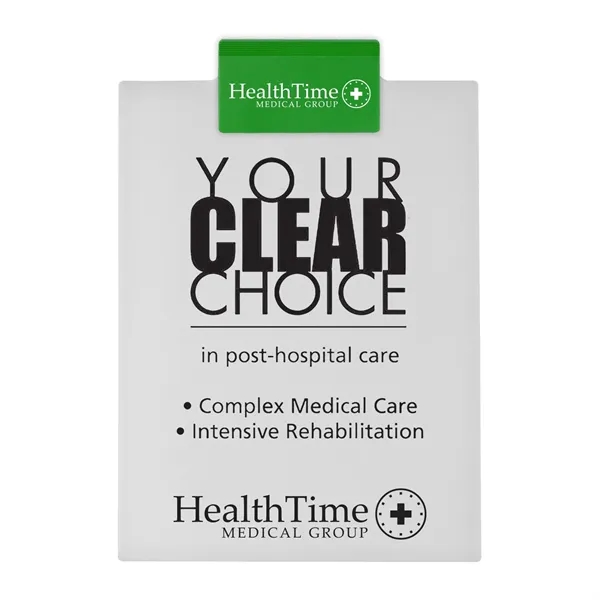 Letter clipboard holds an 8 1/2" x 11" writing pad with... from ASI 40480 Koozie Group