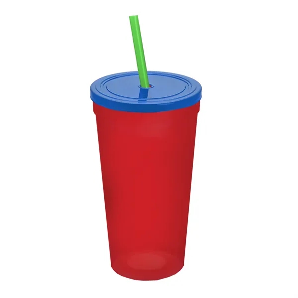 24 Oz. Stadium Cup With Straw And Lid... from ASI 40480 Koozie Group