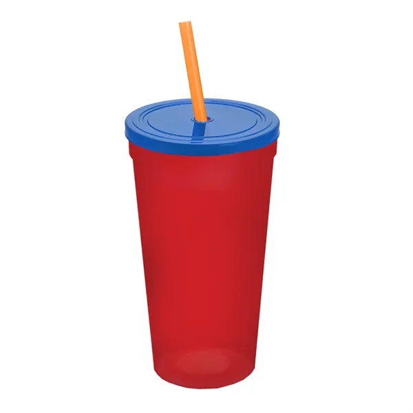 24 Oz. Stadium Cup With Straw And Lid... from ASI 40480 Koozie Group