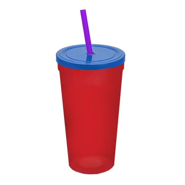 24 Oz. Stadium Cup With Straw And Lid... from ASI 40480 Koozie Group