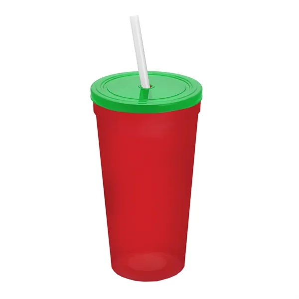 24 Oz. Stadium Cup With Straw And Lid... from ASI 40480 Koozie Group