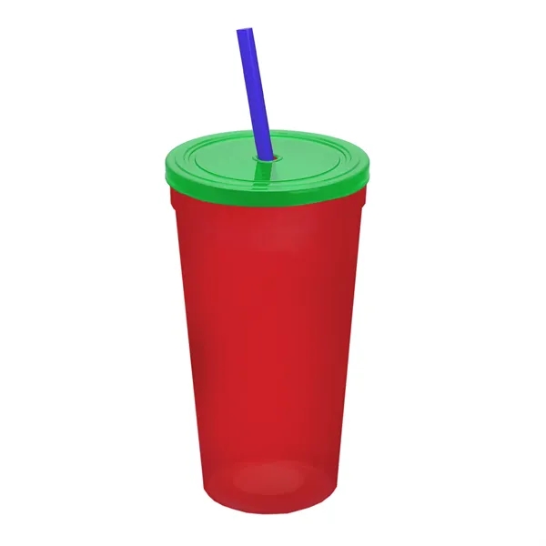 24 Oz. Stadium Cup With Straw And Lid... from ASI 40480 Koozie Group