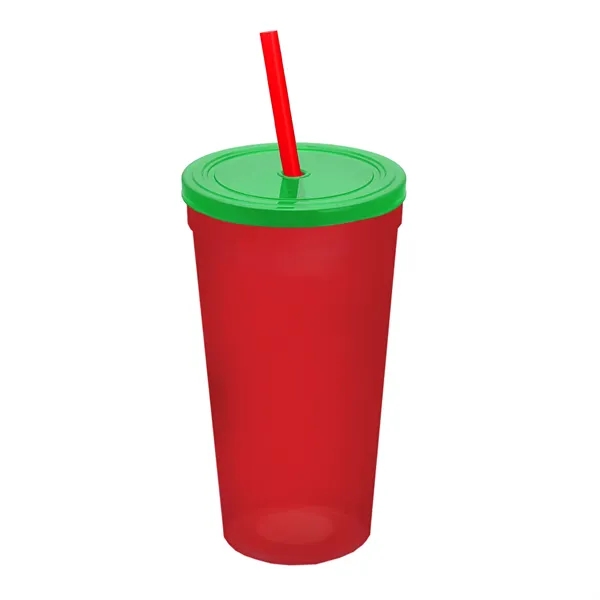 24 Oz. Stadium Cup With Straw And Lid... from ASI 40480 Koozie Group