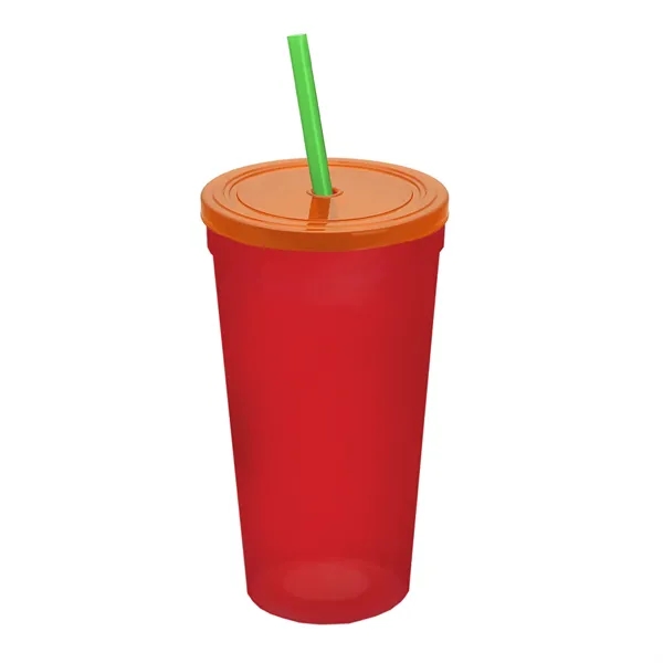 24 Oz. Stadium Cup With Straw And Lid... from ASI 40480 Koozie Group