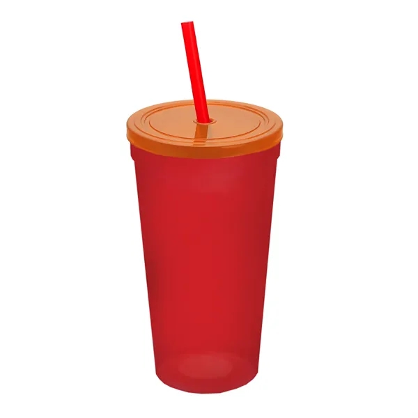 24 Oz. Stadium Cup With Straw And Lid... from ASI 40480 Koozie Group