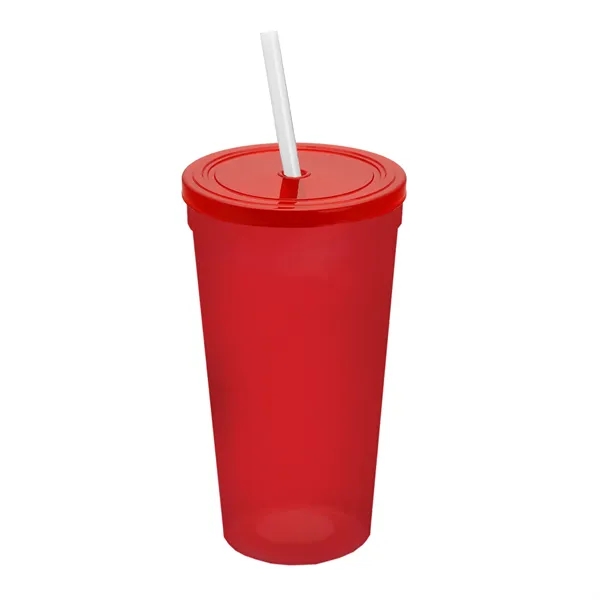 24 Oz. Stadium Cup With Straw And Lid... from ASI 40480 Koozie Group
