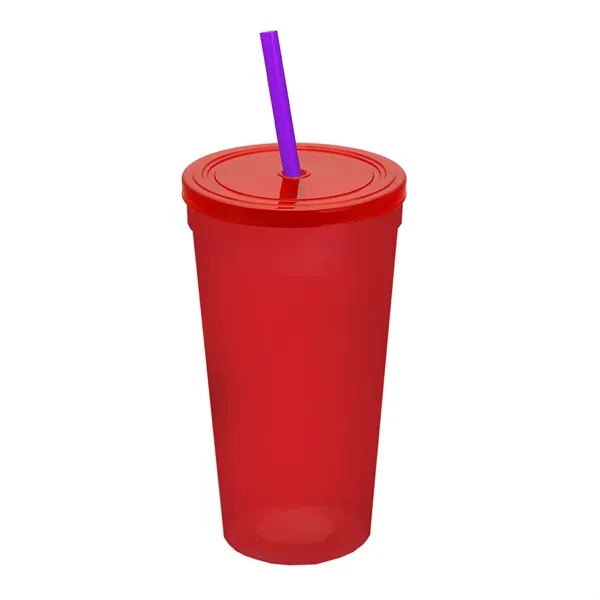 24 Oz. Stadium Cup With Straw And Lid... from ASI 40480 Koozie Group