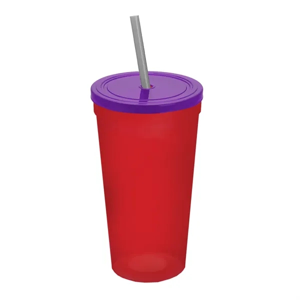 24 Oz. Stadium Cup With Straw And Lid... from ASI 40480 Koozie Group