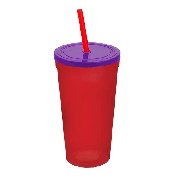 24 Oz. Stadium Cup With Straw And Lid... from ASI 40480 Koozie Group