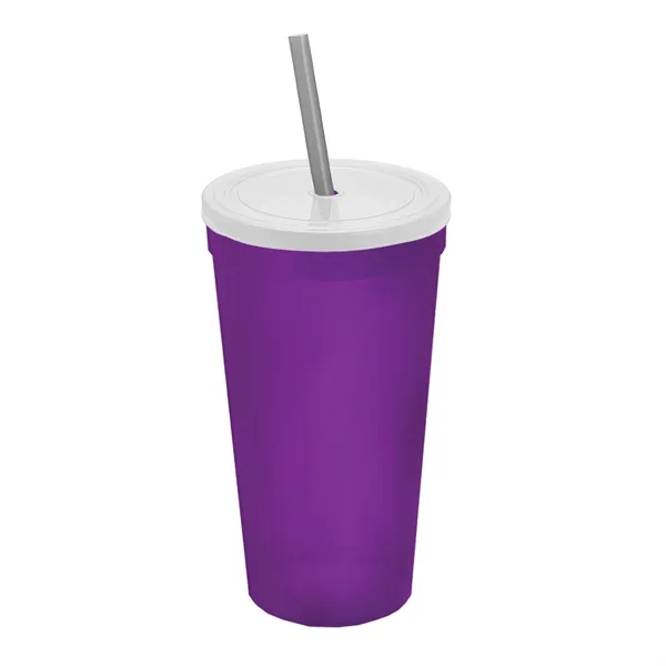 24 Oz. Stadium Cup With Straw And Lid... from ASI 40480 Koozie Group