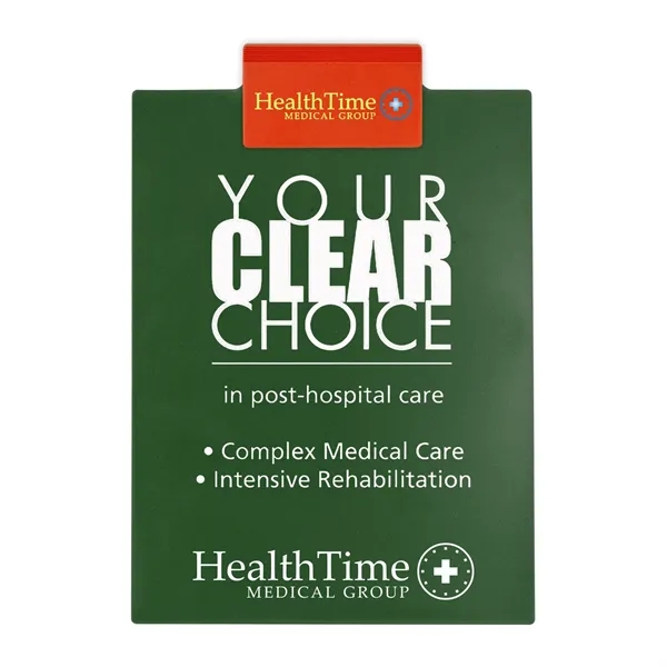 Letter clipboard holds an 8 1/2" x 11" writing pad with... from ASI 40480 Koozie Group