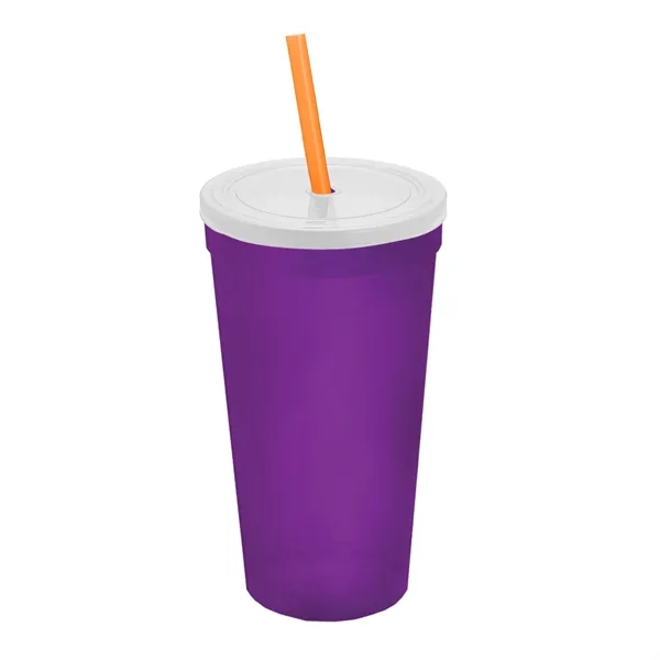 24 Oz. Stadium Cup With Straw And Lid... from ASI 40480 Koozie Group