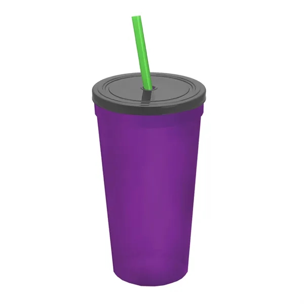 24 Oz. Stadium Cup With Straw And Lid... from ASI 40480 Koozie Group