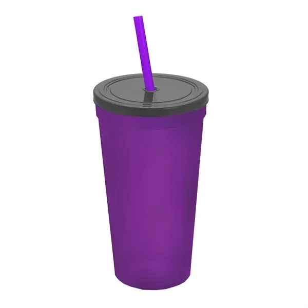 24 Oz. Stadium Cup With Straw And Lid... from ASI 40480 Koozie Group