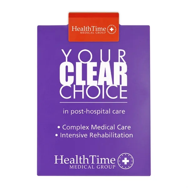 Letter clipboard holds an 8 1/2" x 11" writing pad with... from ASI 40480 Koozie Group