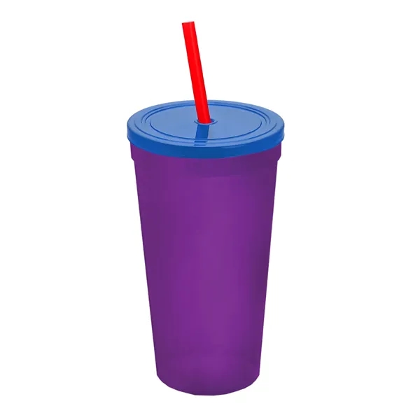 24 Oz. Stadium Cup With Straw And Lid... from ASI 40480 Koozie Group