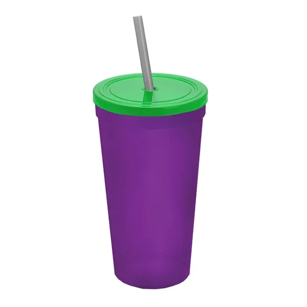 24 Oz. Stadium Cup With Straw And Lid... from ASI 40480 Koozie Group