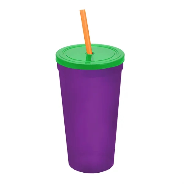 24 Oz. Stadium Cup With Straw And Lid... from ASI 40480 Koozie Group