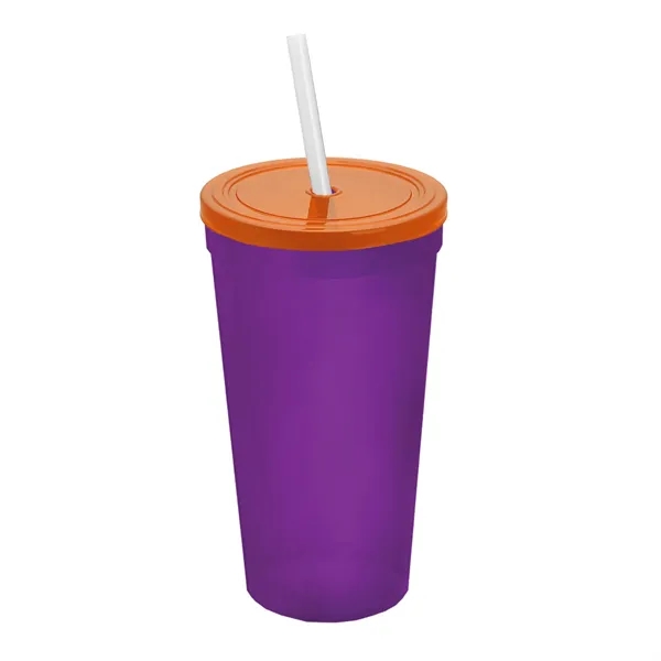 24 Oz. Stadium Cup With Straw And Lid... from ASI 40480 Koozie Group