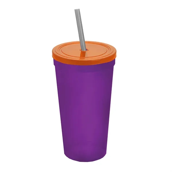 24 Oz. Stadium Cup With Straw And Lid... from ASI 40480 Koozie Group