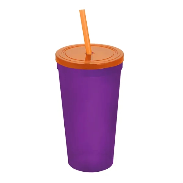 24 Oz. Stadium Cup With Straw And Lid... from ASI 40480 Koozie Group