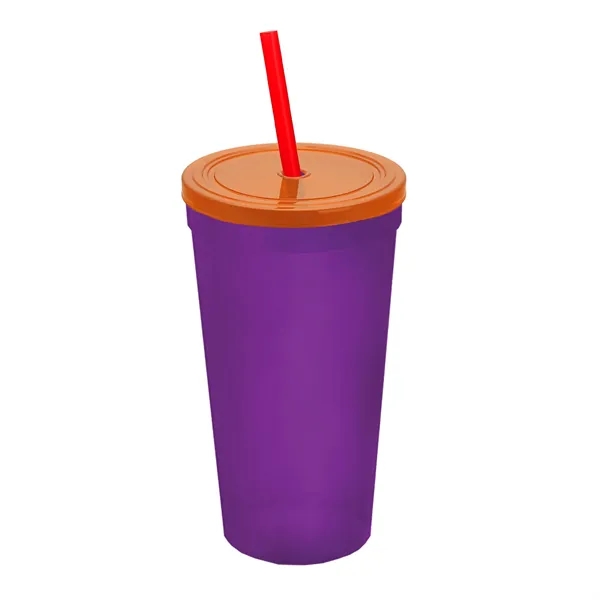 24 Oz. Stadium Cup With Straw And Lid... from ASI 40480 Koozie Group