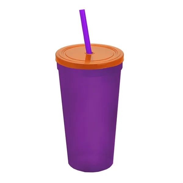 24 Oz. Stadium Cup With Straw And Lid... from ASI 40480 Koozie Group