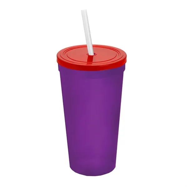 24 Oz. Stadium Cup With Straw And Lid... from ASI 40480 Koozie Group