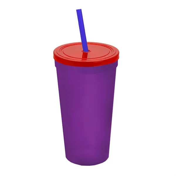 24 Oz. Stadium Cup With Straw And Lid... from ASI 40480 Koozie Group