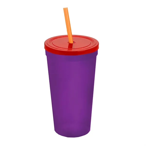 24 Oz. Stadium Cup With Straw And Lid... from ASI 40480 Koozie Group