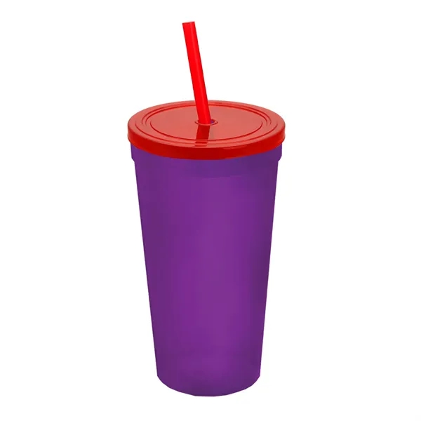 24 Oz. Stadium Cup With Straw And Lid... from ASI 40480 Koozie Group