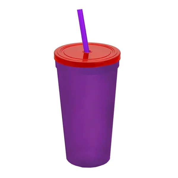 24 Oz. Stadium Cup With Straw And Lid... from ASI 40480 Koozie Group