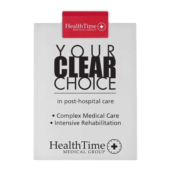 Letter clipboard holds an 8 1/2" x 11" writing pad with... from ASI 40480 Koozie Group