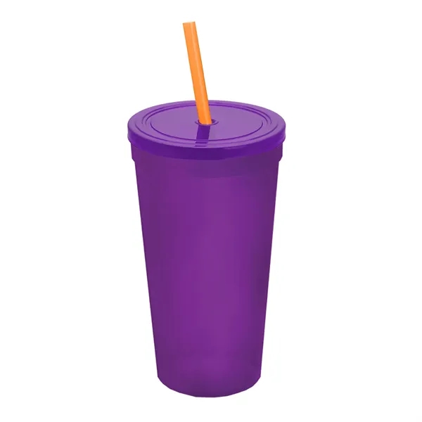 24 Oz. Stadium Cup With Straw And Lid... from ASI 40480 Koozie Group
