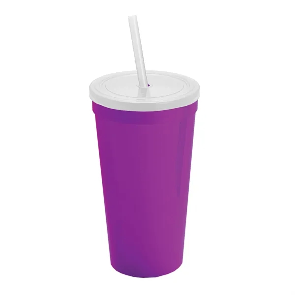 24 Oz. Stadium Cup With Straw And Lid... from ASI 40480 Koozie Group