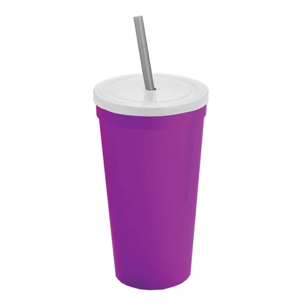24 Oz. Stadium Cup With Straw And Lid... from ASI 40480 Koozie Group
