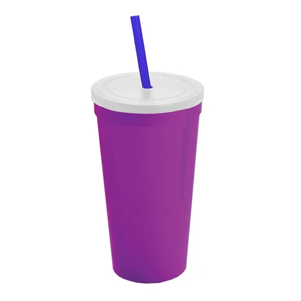 24 Oz. Stadium Cup With Straw And Lid... from ASI 40480 Koozie Group