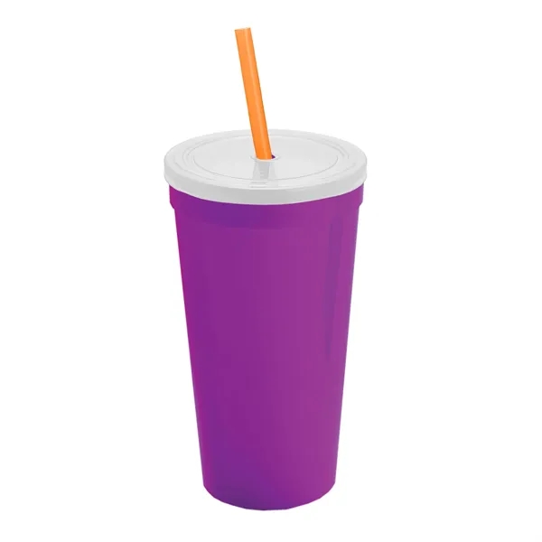 24 Oz. Stadium Cup With Straw And Lid... from ASI 40480 Koozie Group