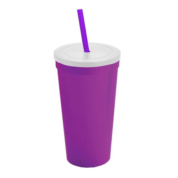 24 Oz. Stadium Cup With Straw And Lid... from ASI 40480 Koozie Group