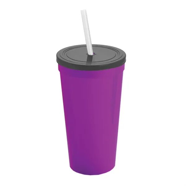 24 Oz. Stadium Cup With Straw And Lid... from ASI 40480 Koozie Group