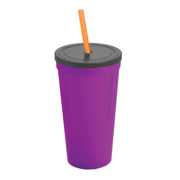 24 Oz. Stadium Cup With Straw And Lid... from ASI 40480 Koozie Group