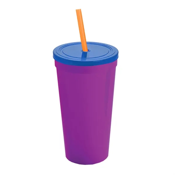 24 Oz. Stadium Cup With Straw And Lid... from ASI 40480 Koozie Group