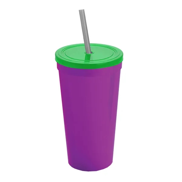 24 Oz. Stadium Cup With Straw And Lid... from ASI 40480 Koozie Group