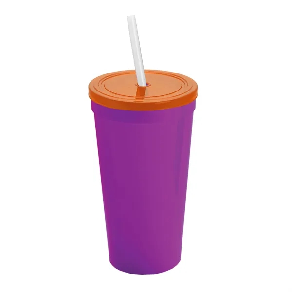 24 Oz. Stadium Cup With Straw And Lid... from ASI 40480 Koozie Group