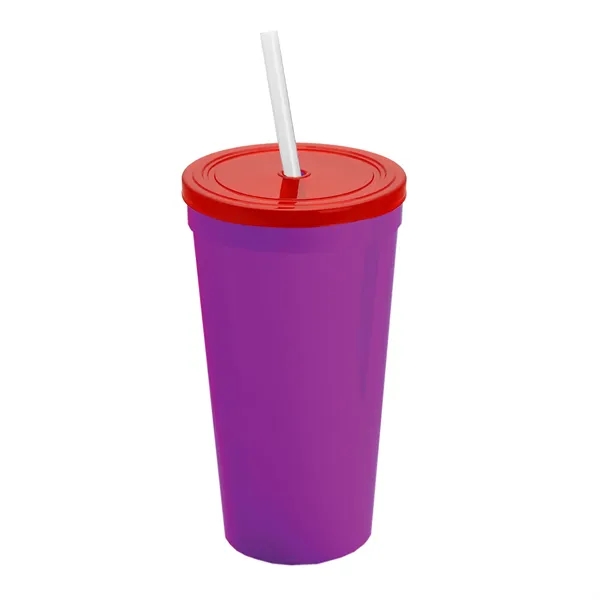 24 Oz. Stadium Cup With Straw And Lid... from ASI 40480 Koozie Group