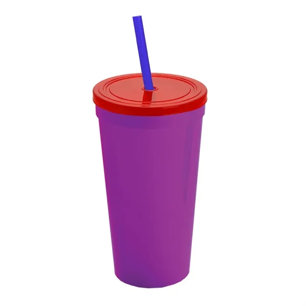 24 Oz. Stadium Cup With Straw And Lid... from ASI 40480 Koozie Group